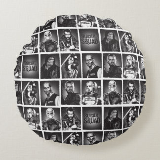 Suicide Squad | Yearbook Pattern Round Pillow