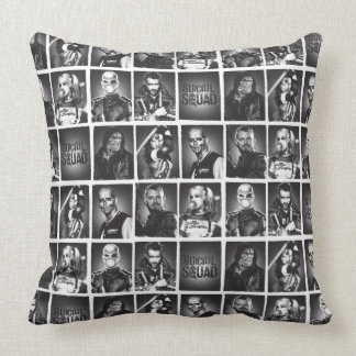 Suicide Squad | Yearbook Pattern Throw Pillow