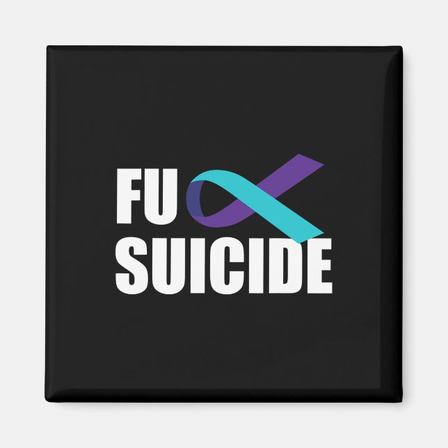 Suicide Suicide Awareness Ribbon Suicide Preventio Magnet (Front)