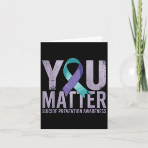 Suicides Prevention Shirts Suicide Awareness  Card