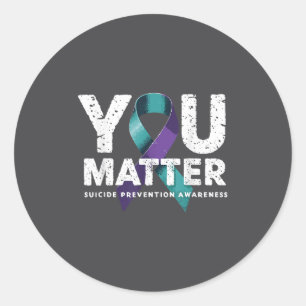 Suicides Prevention Shirts Suicide Awareness Classic Round Sticker