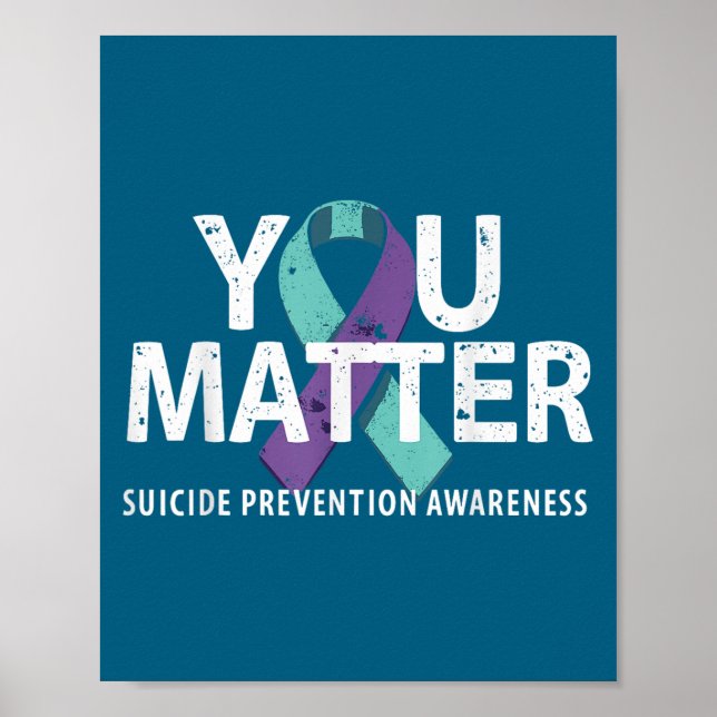Suicides Prevention Shirts Suicide Awareness  Poster (Front)