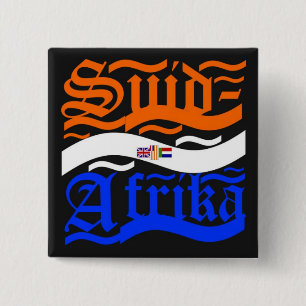 Suid-Afrika 2 Inch Square Button