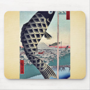Suidō Bridge and Surugadai by Andō, Hiroshige Ukiy Mouse Pad