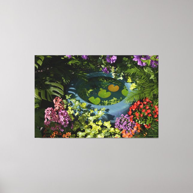 Suiren Bachi Canvas Print (Front)