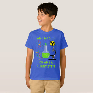 Suis je fou ou suis moi un T-shirt de bleu de