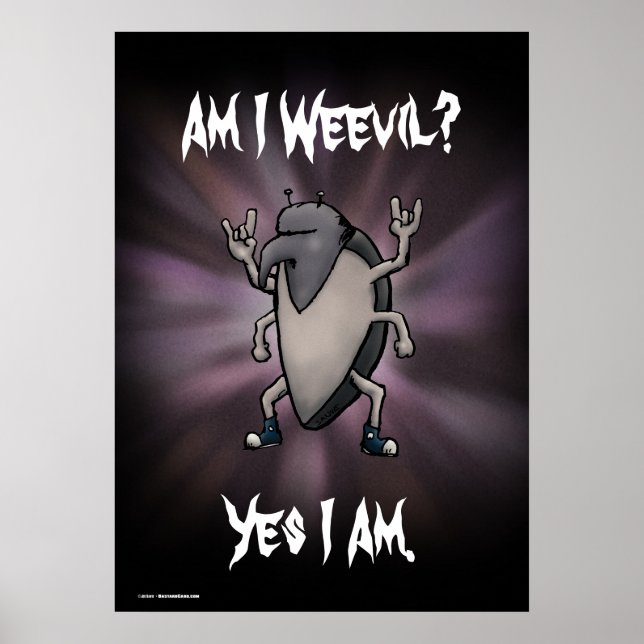 Suis-je Webad Heavy Metal Poster de dessin (Devant)