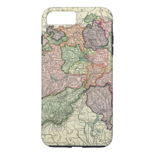 Suisse Carte Vintage iPhone 7 Plus Coque dur