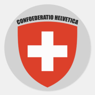 Suisse: Confoederatio Helvetica Classic Round Sticker