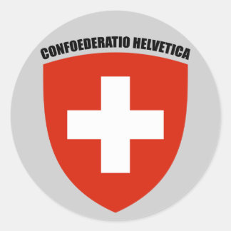 Suisse: Confoederatio Helvetica Classic Round Sticker