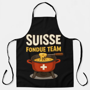 suisse fondue team apron