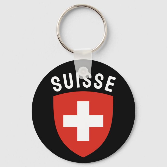 Suisse (French-speaking Switzerland) Keychain (Front)