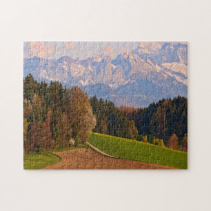 Suisse Montagnes en automne Jigsaw Puzzle