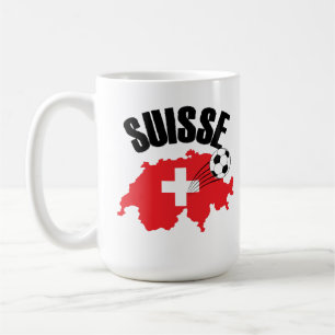 Suisse Switzerland Map Swiss Soccer Coffee Mug