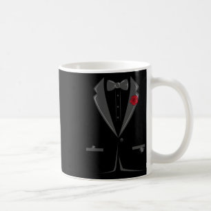 Suit And Tie Tuxedo Bowtie Costume Easy Halloween Coffee Mug
