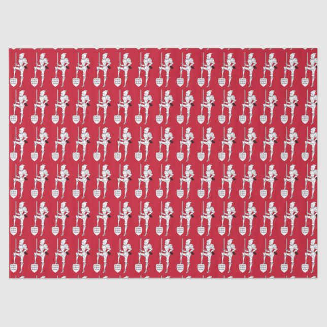 “Suit of Armour DIVA” TISSUE PAPER (Front)