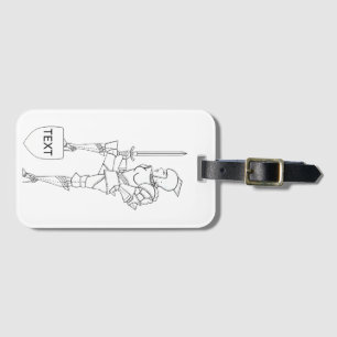 Suit of Armour Diva to Personalize Luggage Tag