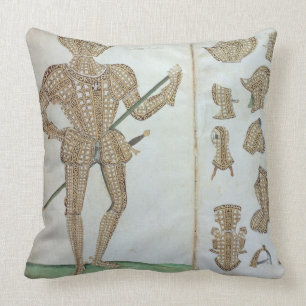 Suit of Armour for Sir Henry Lee, from 'An Elizabe Throw Pillow