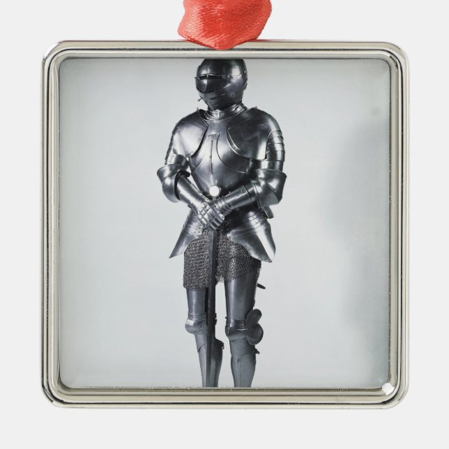 Suit of armour with poulaines, c.1480 metal ornament (Front)