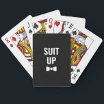 Suit Up Groomsman Proposal Playing Cards<br><div class="desc">An original way to ask your friends to be by your side on your big day.</div>