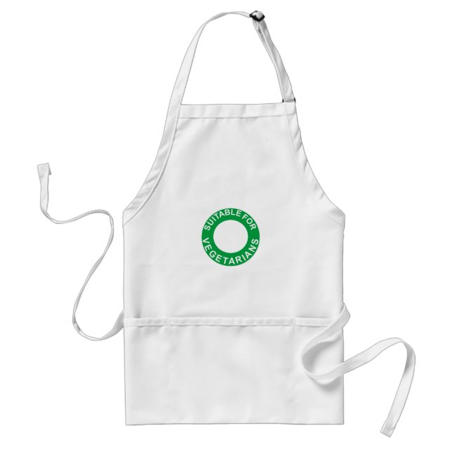 Suitable For Vegetarians Standard Apron (Front)