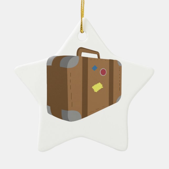 Suitcase Ceramic Ornament (Front)