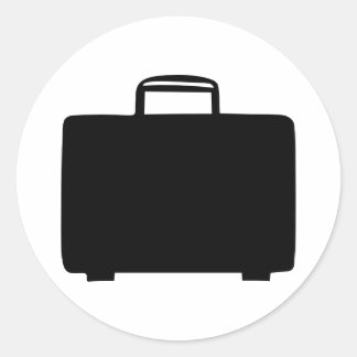 Suitcase Classic Round Sticker