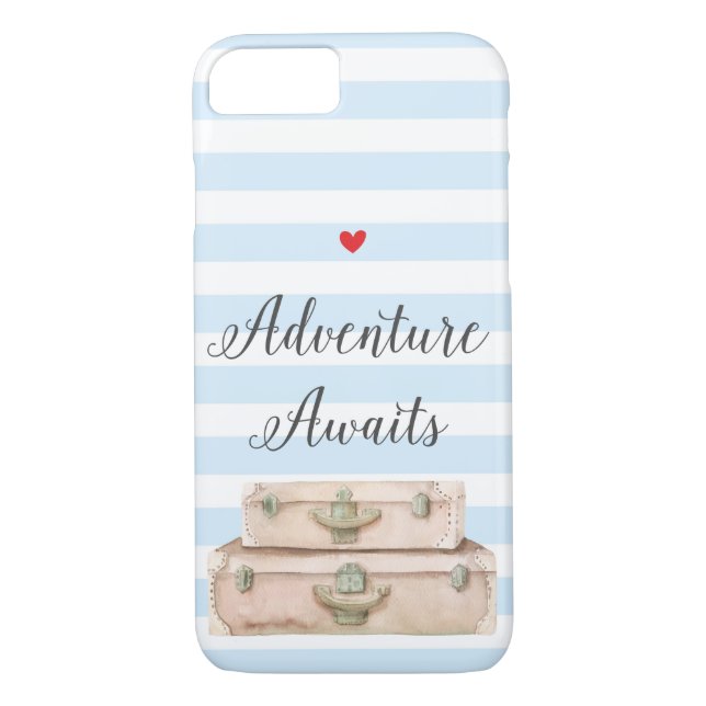 Suitcases de voyage iPhone 8 Coque - Adventure Awa (Dos)