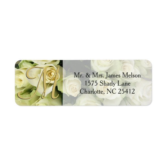 Suite de Mariage Blush Champagne Roses Blanches (Devant)