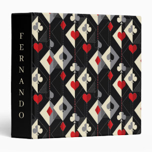 Suits of playing cards in poker.  binder