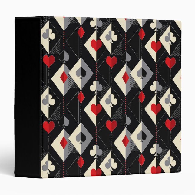 Suits of playing cards in poker.  binder (Front/Spine)