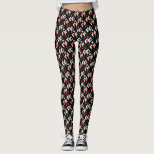Suits of playing cards in poker.  leggings