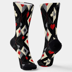 Suits of playing cards in poker. socks
