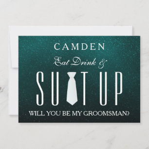 Suitup Will you be my groomsman Invitation
