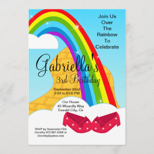 Suivez le Invitation d'anniversaire de Rainbow Bri