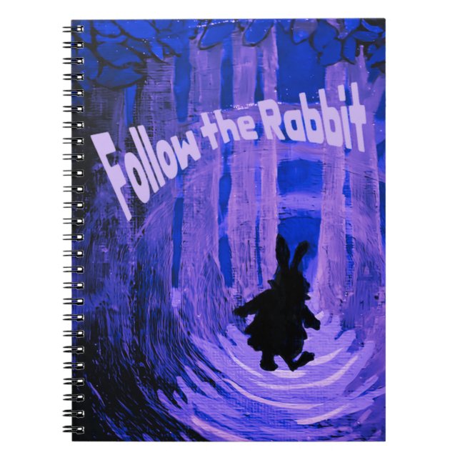 Suivez le Rabbit Carnet Wonderland inspiré (Devant)