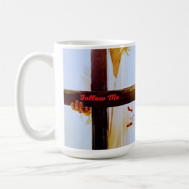 Suivez-moi Jésus Mug (Gauche)