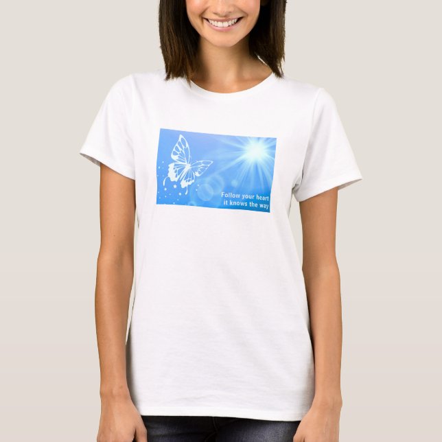 Suivez votre T-shirt Coeur (léger) (Devant)