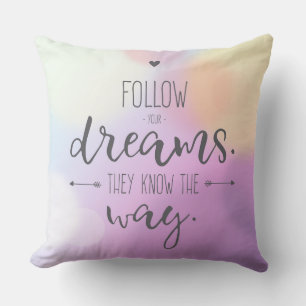 Suivez-vous rêve le coussin