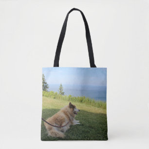 Suka Enjoying Cape George Tote Bag