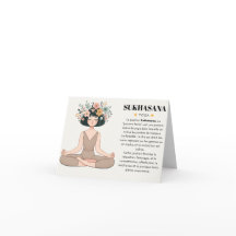 Sukhasana Yoga Card Serenity and Balance