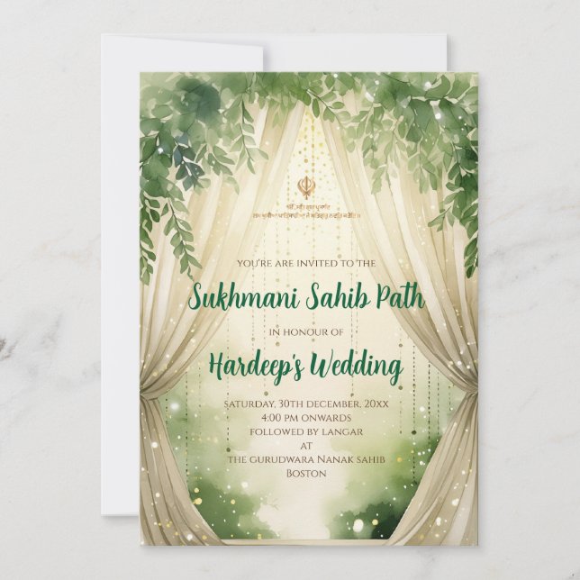 Sukhmani Sahib Path invitation & Digital Akhand Pa (Devant)