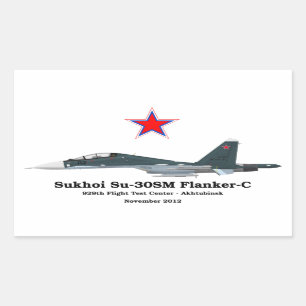 Sukhoi Profile Su-30SM Flanker-C Sticker