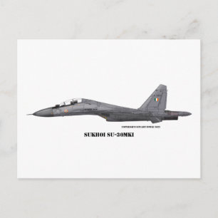 Sukhoi SU-30MKI Postcard