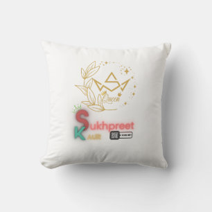 Sukhpreet Kaur Personalized Pillow Elegant Desig