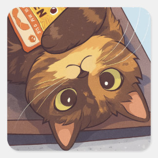 Suki Loves Ramen Noodles Square Sticker