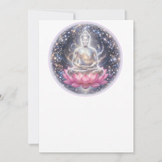Sukiti Peaceful Meditation Lotus Art Greeting Card