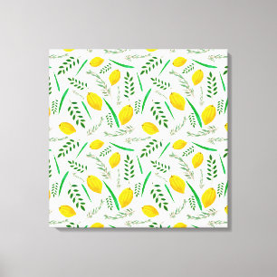 Sukkah, sukkot, Etrog, Jewish holydays, shofar, Canvas Print