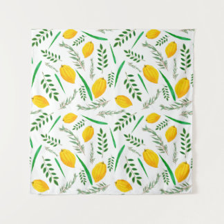 Sukkah,  sukkot,  Etrog,  Jewish holydays, shofar, Tapestry