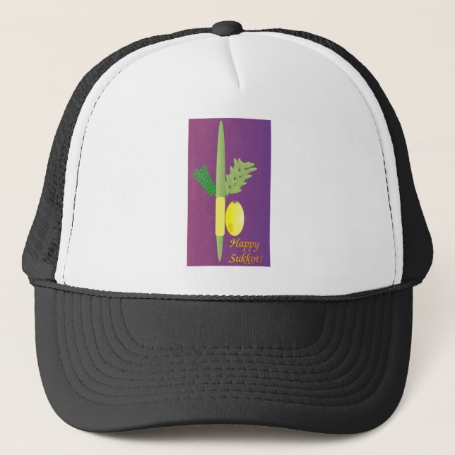 Sukkot 4 minim trucker hat (Front)
